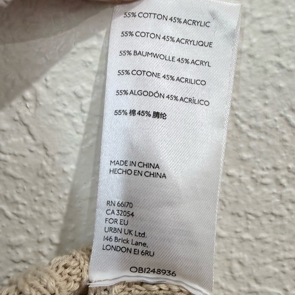 Urban Outfitters Simona Tan Ribbed Knit Sweater - Picture 6 of 6